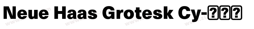 Neue Haas Grotesk Cy字体转换